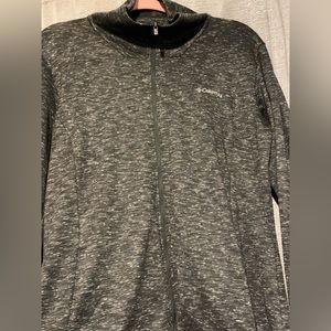 Gray Columbia Zip Up, No Hood